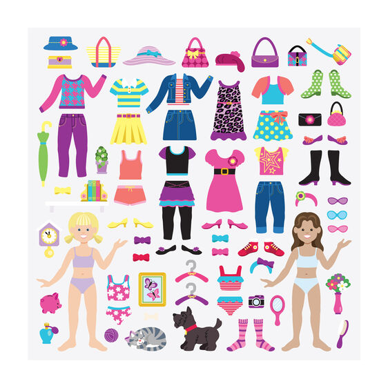 Reusable Puffy Stickers - Dress-Up, Melissa &amp; Doug