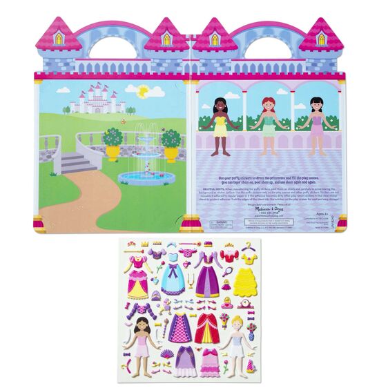 Reusable Puffy Stickers - Princess, Melissa &amp; Doug