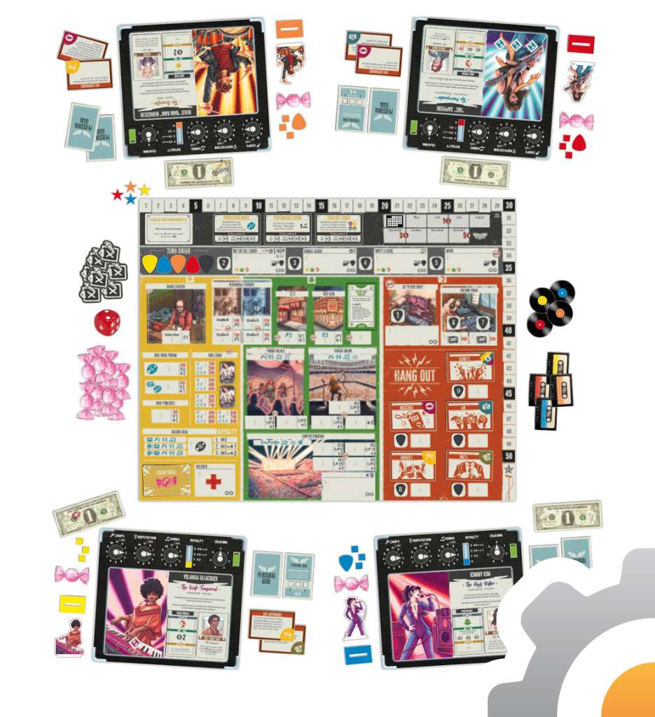 Rock Hard 1977, juego de mesa Devir