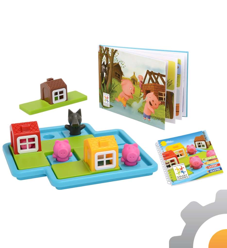 Los tres Cerditos Deluxe, juegos de lógica Smart Games