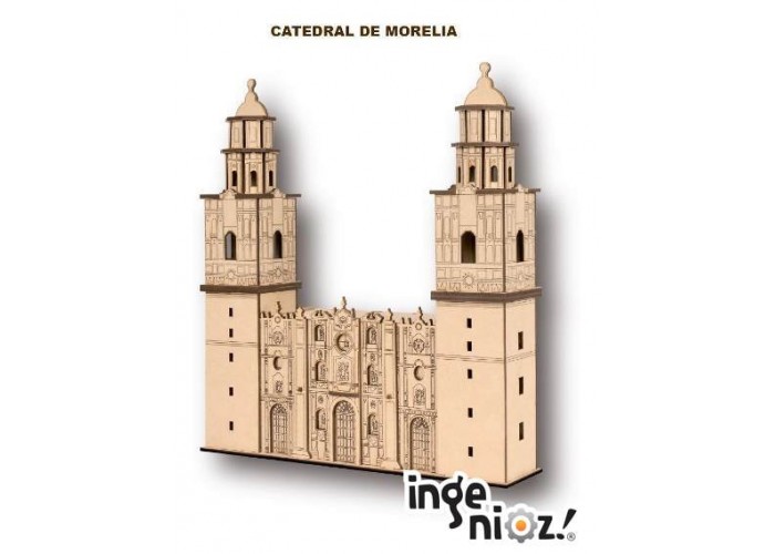 Libro c/rompecabezas 3D - Catedral de Morelia, Dante