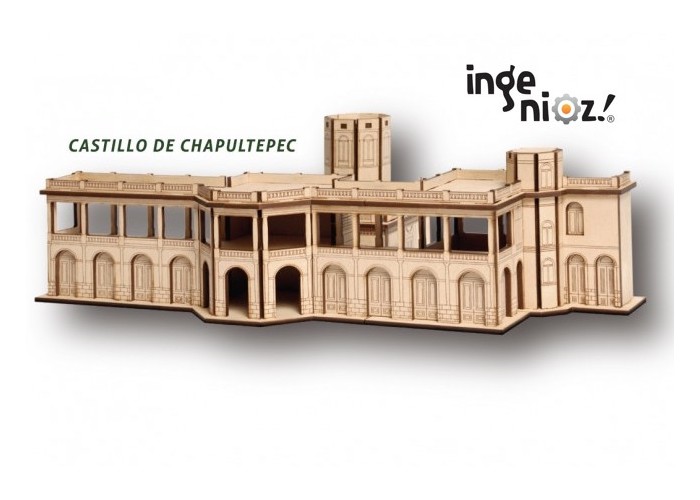 Libro c/rompecabezas 3D - Castillo de Chapultepec, Dante