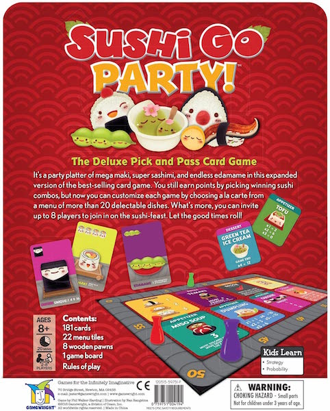 Sushi Go Party, juego Gamewright