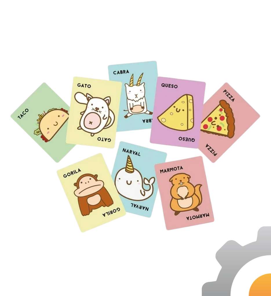 Taco, Gato, Cabra, Queso, Pizza, Blue Orange