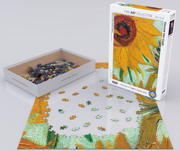 RC Sunflowers detail, Van Gogh 1000p. Eurographics