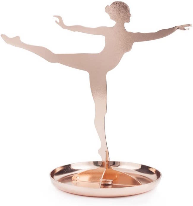 Copper jewelry Stand Ballerina, Kikkerland