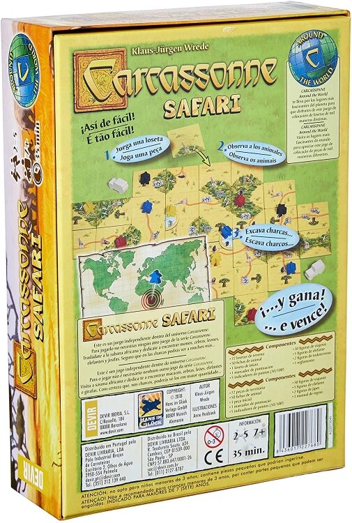 Carcassonne Safari, juego Devir
