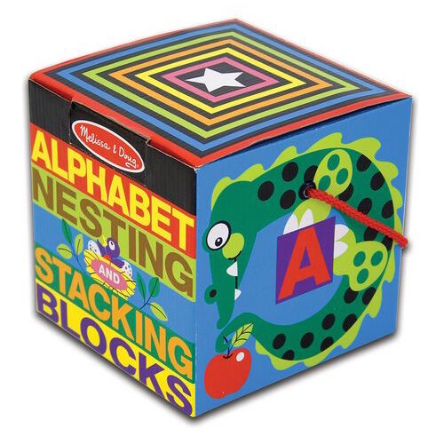 Alphabet Nesting and Stacking Blocks, Melissa &amp; Doug