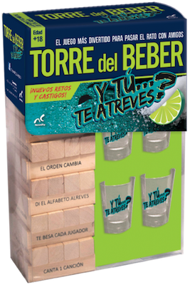 Torre del beber, juego de bloques Novelty