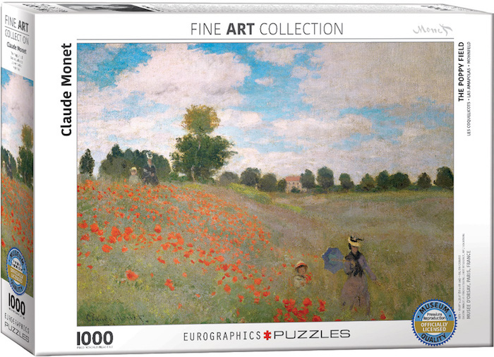 RC The Poppy Field, Claude Monet 1000p. Eurographics