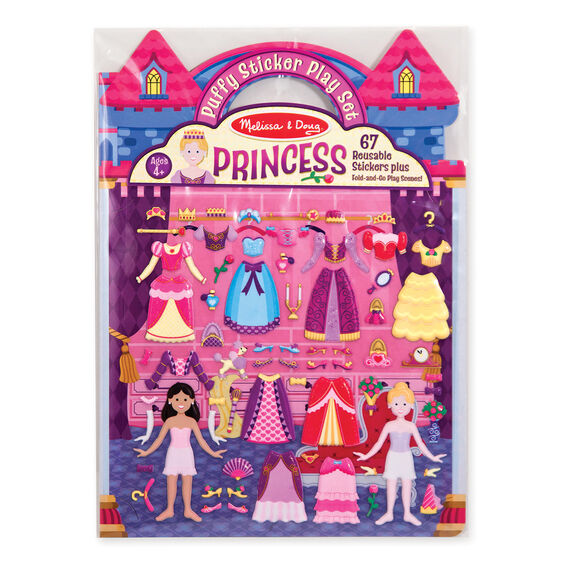 Reusable Puffy Stickers - Princess, Melissa &amp; Doug