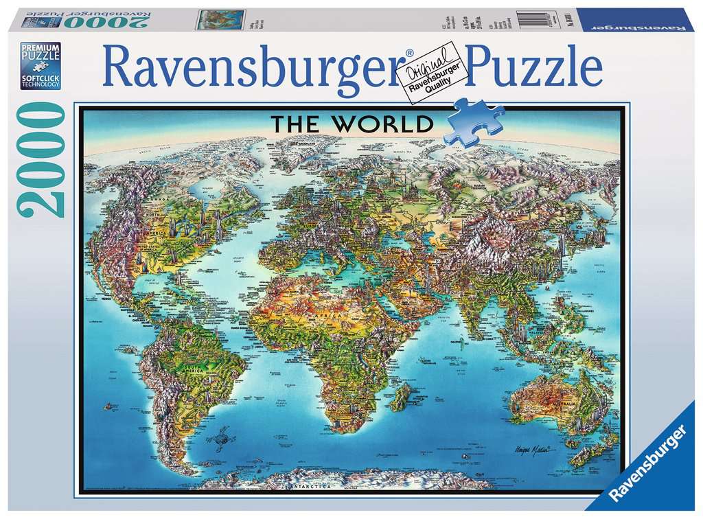 RC Mapa del Mundo 2000p. Ravensburger
