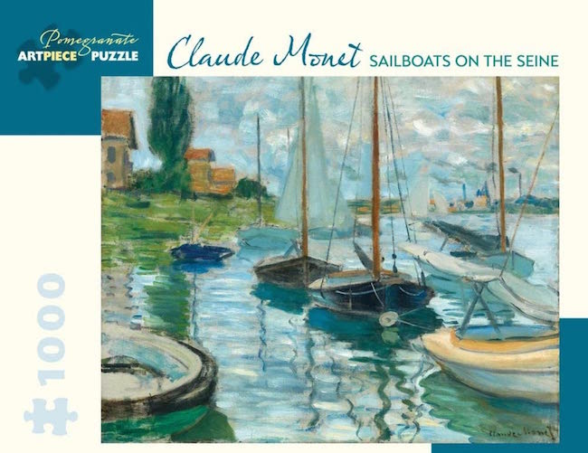 RC Sailboats on the Seine, Monet 1000p. Pomegranate