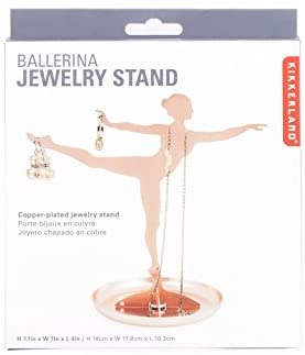 Copper jewelry Stand Ballerina, Kikkerland