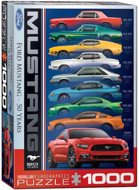 RC Ford Mustang 50 Years-9 types 1000p. Eurographics