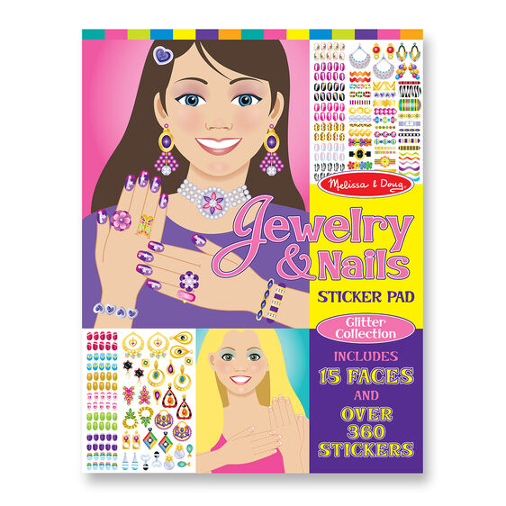Jewellery &amp; Nails Sticker Pad, Melissa &amp; Doug