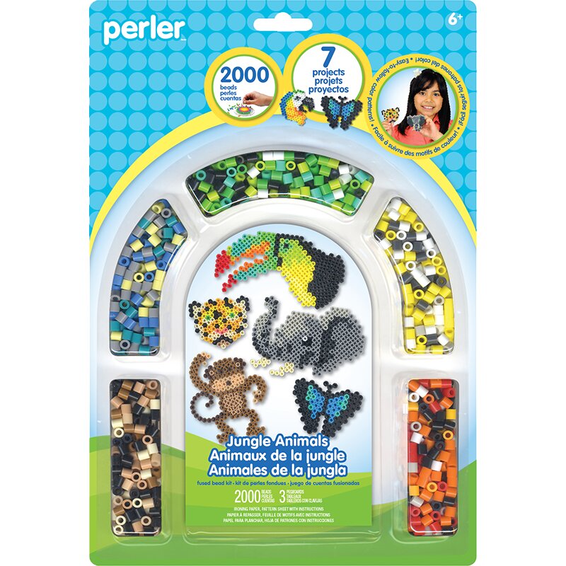 Jungle Animals kit, Perler