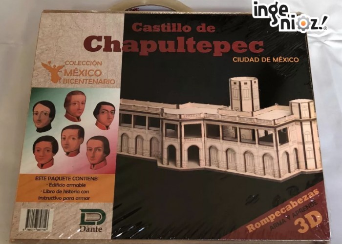 Libro c/rompecabezas 3D - Castillo de Chapultepec, Dante