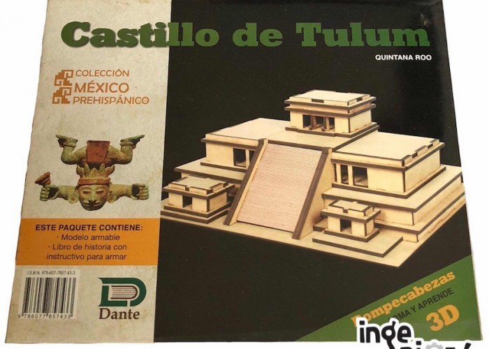 Libro c/rompecabezas 3D - Castillo de Tulúm, Dante