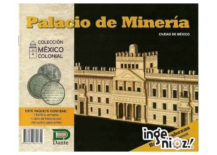 Libro c/rompecabezas 3D - Palacio de Minería, Dante