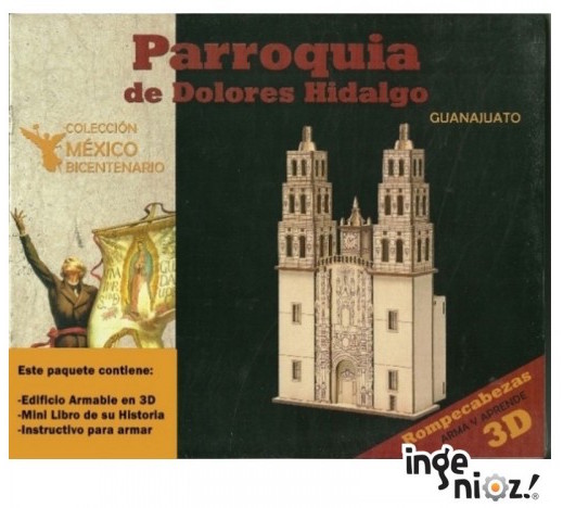 Libro c/rompecabezas 3D - Parroquia de Dolores Hidalgo, Dante