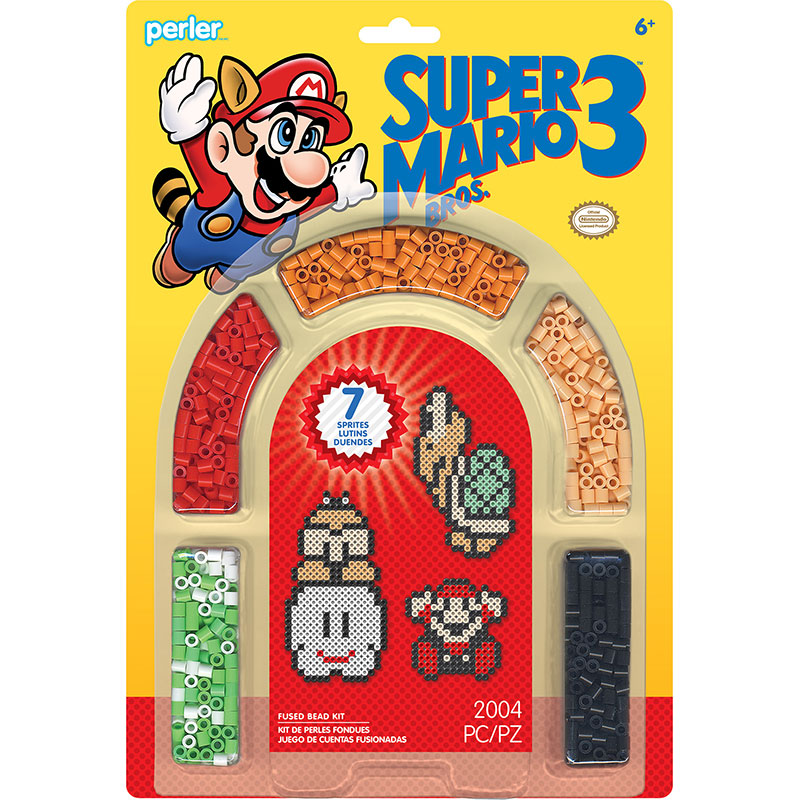 Super Mario Bros. 3 Fuse Bead Pattern Kit, Perler