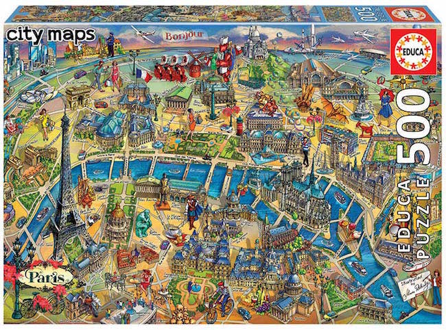 RC Mapa de París 500p. Educa