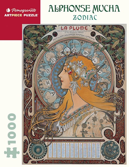 RC Zodiac, Alphonse Mucha 1000p. Pomegranate