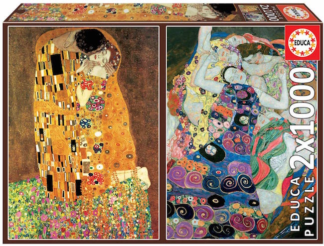 RC El Beso y La Virgen, Klimt 2x1000p. Educa