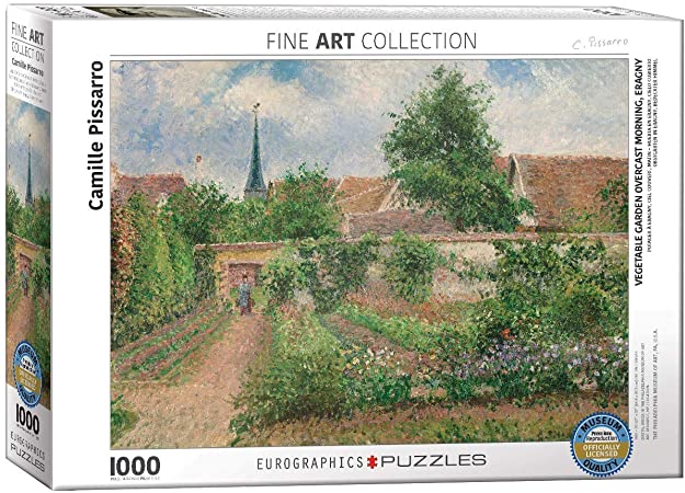 RC Camille Pissarro, Vegetable Garden Overcast Morning 1000p. Eurographics