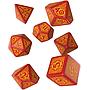 Q Workshop Dragon Slayer Red/Orange Dice Set